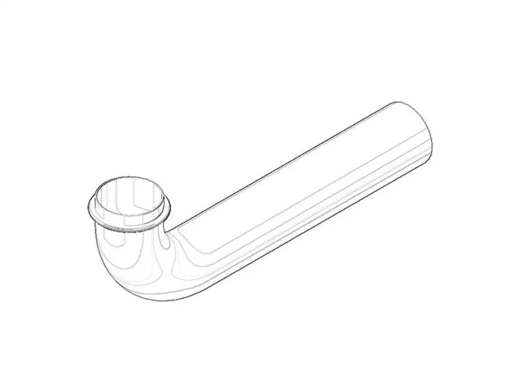 DORNBRACHT Rohr für Geruchverschluss ERSATZTEILE 092823015 D. 32 x 0,8 x 200 mm Messing (23kt Gold), 092823015-09 Galeriebild 1